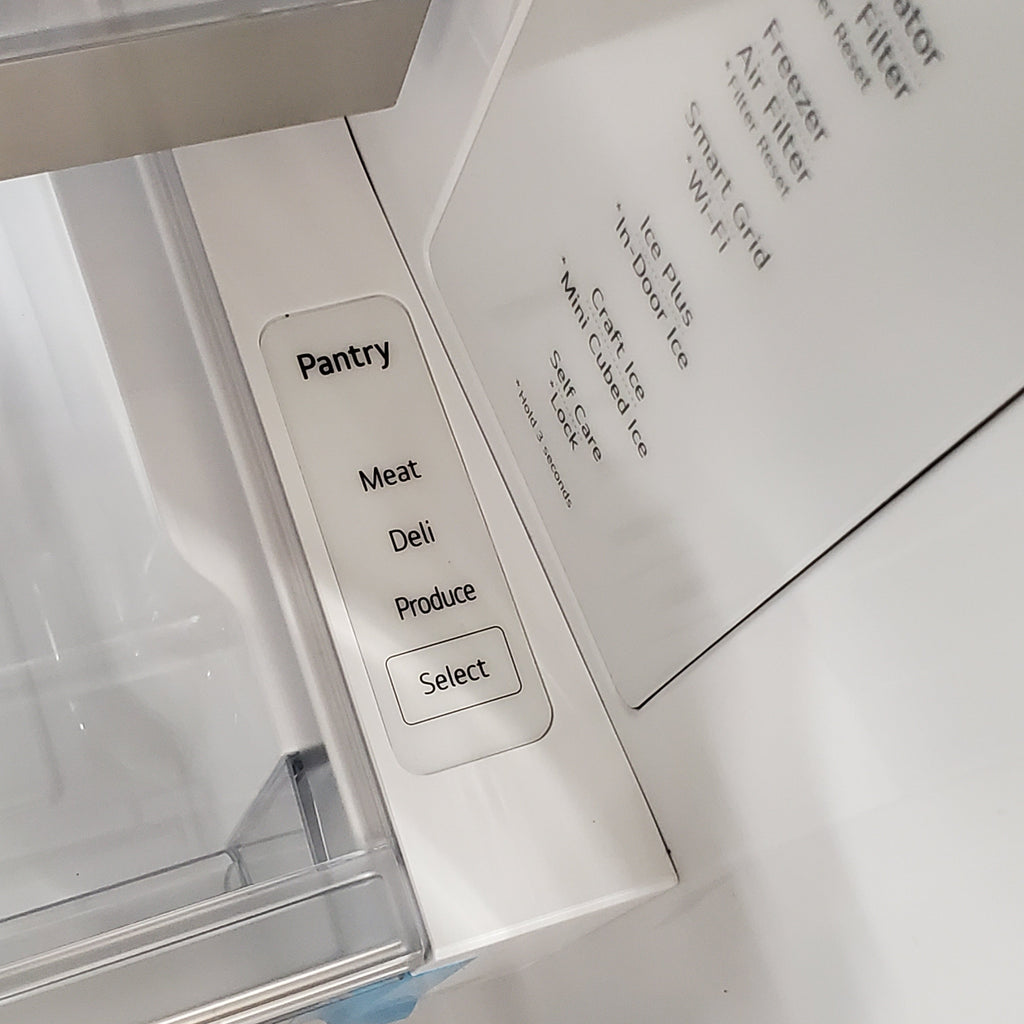 LG 26 cu. ft. Counter-Depth French Door Refrigerator in Stainless Steel with Mirror InstaView™ 8SD051 - LRYKC2606S - Open Box