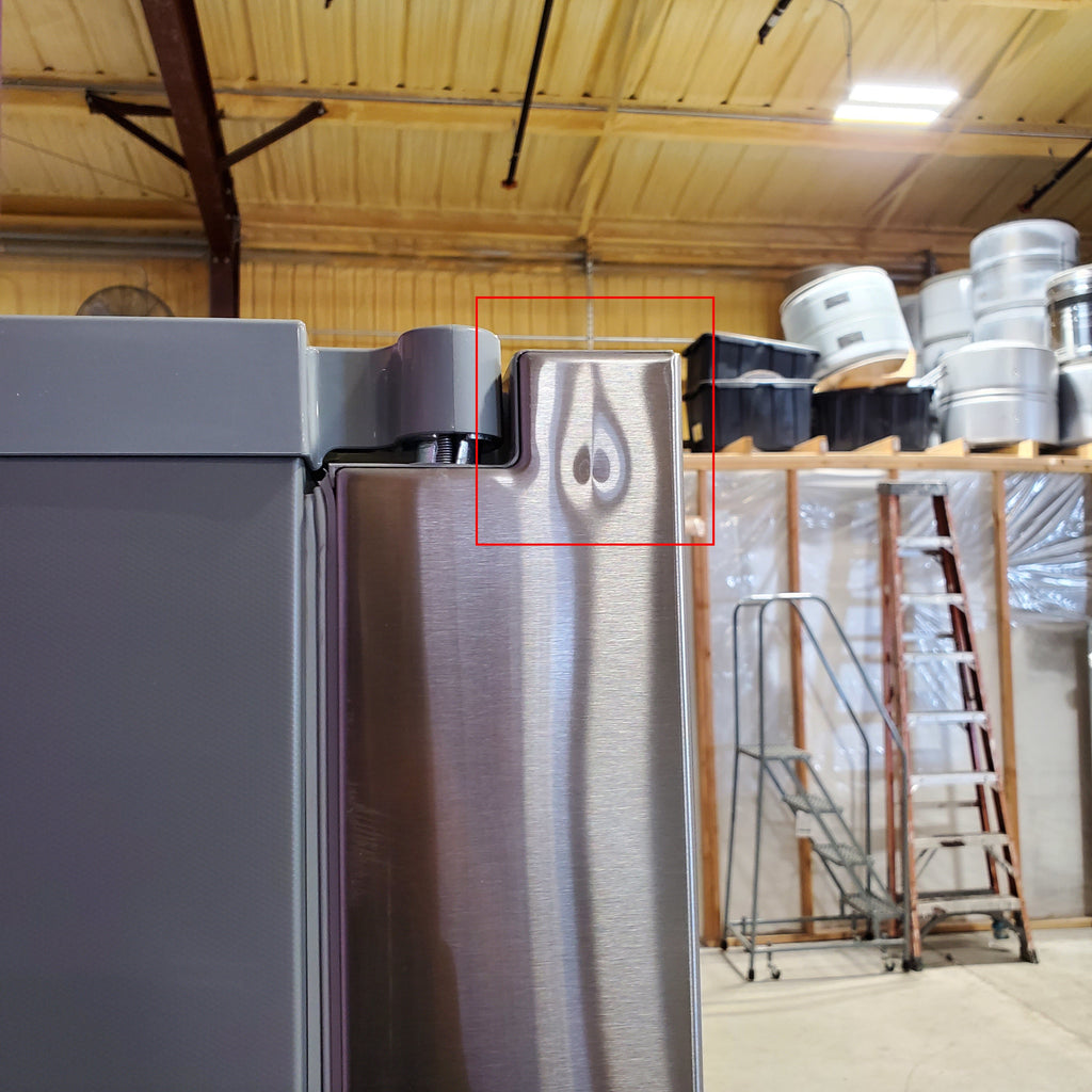 LG 26 cu. ft. Counter-Depth French Door Refrigerator in Stainless Steel with Mirror InstaView™ 8SD051 - LRYKC2606S - Open Box