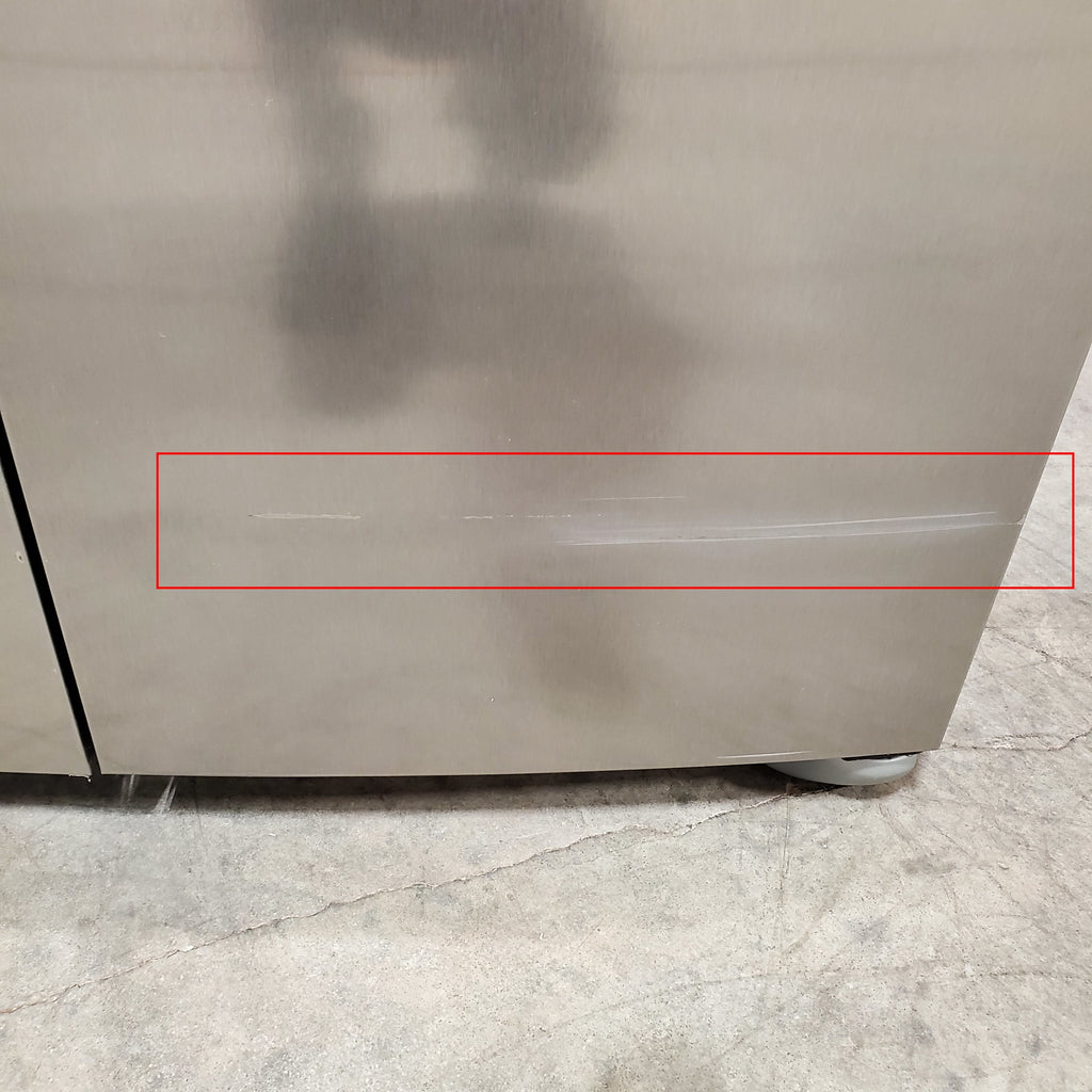 Frigidaire 22.3-cu ft Counter-depth Side-by-Side Refrigerator with Ice Maker (Fingerprint Resistant Stainless Steel) ENERGY STAR 4SD455 - GRSC2352AF - Scratch & Dent (Minor)