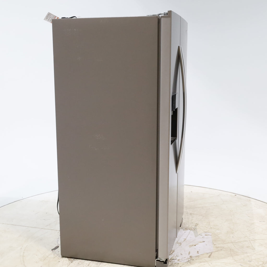 33 in. Wide Fingerprint-Resistant Stainless Steel Whirlpool 21.4 cu. ft. Side by Side Refrigerator with In Door Ice and Water Dispenser - Scratch & Dent - Moderate