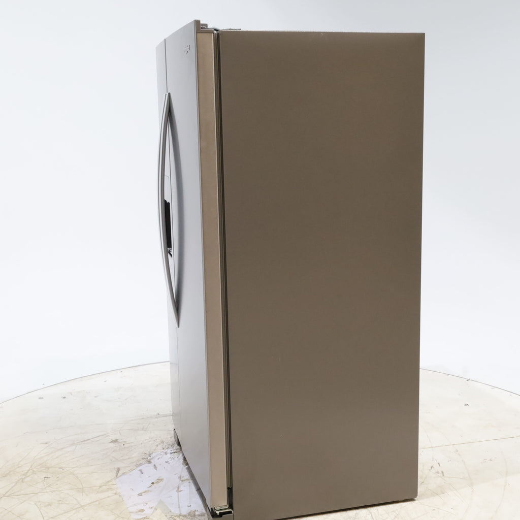 33 in. Wide Fingerprint-Resistant Stainless Steel Whirlpool 21.4 cu. ft. Side by Side Refrigerator with In Door Ice and Water Dispenser - Scratch & Dent - Moderate