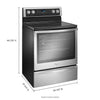 Whirlpool Fingerprint Resistant Stainless Steel Glass Top 30 In. 5 Burner Electric 6.4 Cu. Ft. Freestanding Range with True Convection Cooking 1CR02164 - WFE770H0FZ - Certified Refurbished