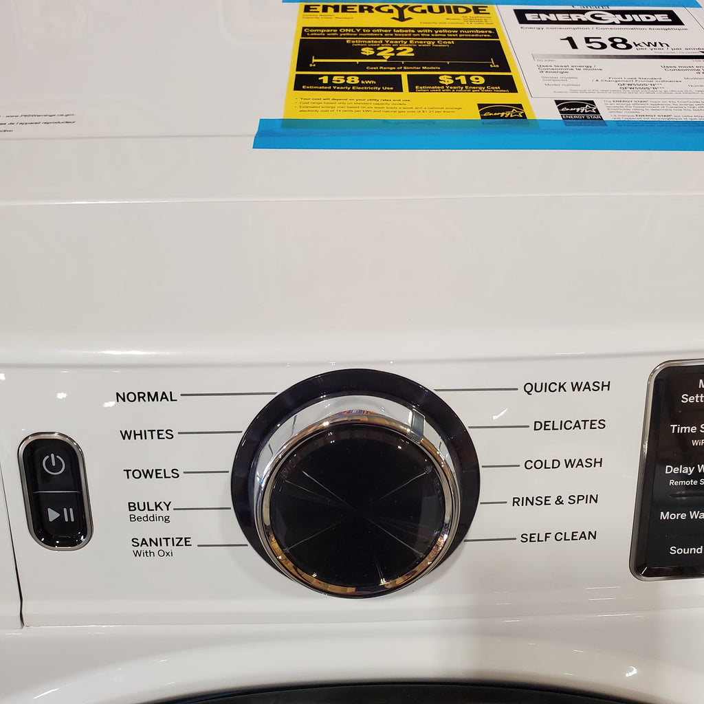 GE ENERGY STAR 4.8 cu. ft. Capacity Smart Front Load Washer with UltraFresh Vent System with OdorBlock GFW550SSNWW - New in Box