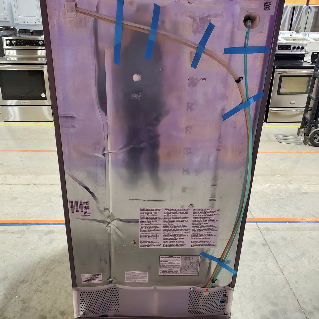 Frigidaire 25.6 cu. ft. ENERGY STAR Side by Side Refrigerator with Exterior Water and Ice Dispenser in Stainless Steel 4SD460 - FRSS2623AS - Scratch & Dent (Moderate)