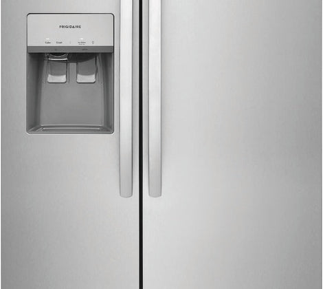 Frigidaire 22.3-cu ft Counter-depth Side-by-Side Refrigerator with Ice Maker (Fingerprint Resistant Stainless Steel) ENERGY STAR 4SD455 - GRSC2352AF - Scratch & Dent (Minor)