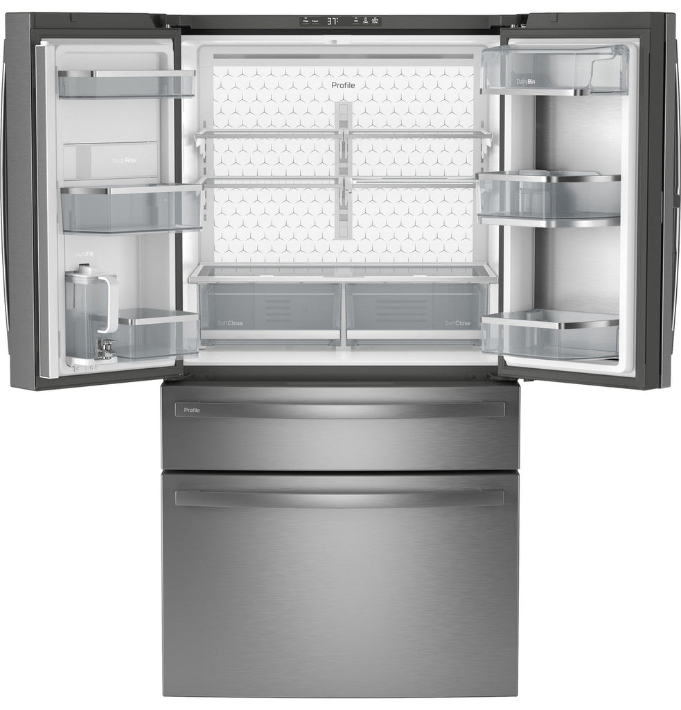 GE Profile™ ENERGY STAR® 29 Cu. Ft. Smart Fingerprint Resistant 4-Door French-Door Refrigerator with Door In Door PGD29BYTFS - New in Box