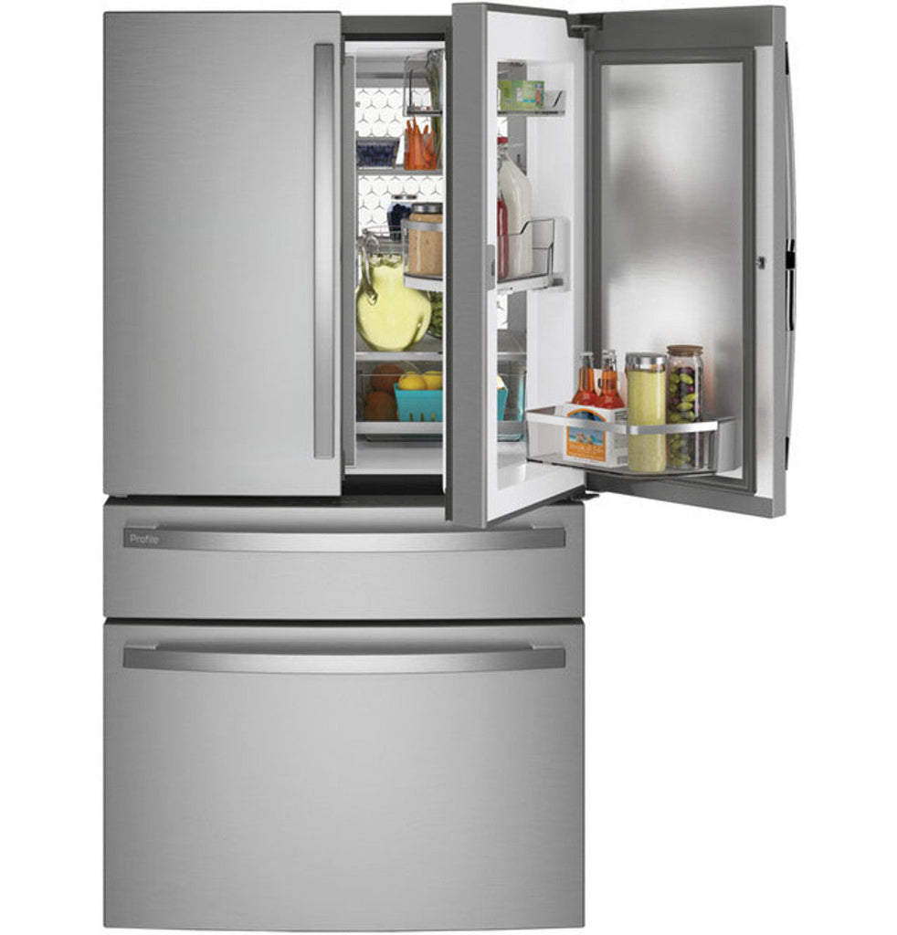 GE Profile™ ENERGY STAR® 29 Cu. Ft. Smart Fingerprint Resistant 4-Door French-Door Refrigerator with Door In Door PGD29BYTFS - New in Box