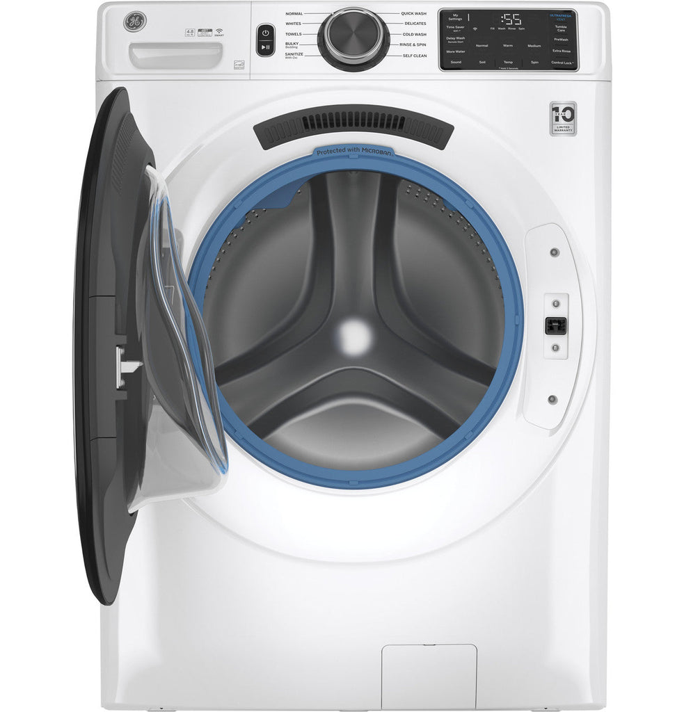 GE ENERGY STAR 4.8 cu. ft. Capacity Smart Front Load Washer with UltraFresh Vent System with OdorBlock GFW550SSNWW - New in Box