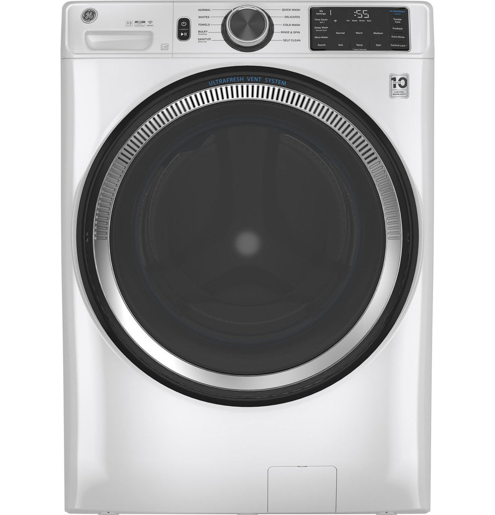 GE ENERGY STAR 4.8 cu. ft. Capacity Smart Front Load Washer with UltraFresh Vent System with OdorBlock GFW550SSNWW - New in Box