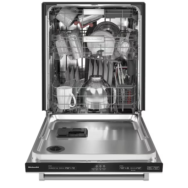 KitchenAid 24 in. ENERGY STAR Top Control Dishwasher with FreeFlex Third Rack in PrintShield Stainless Steel KDTM404KPS - Scratch & Dent (Minor)
