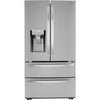 LG 27.8-cu ft 4-Door French Door Refrigerator with Dual Ice Maker in Fingerprint Resistant Steel 3SD777 - LRMXS2806S - Scratch & Dent (Minor)